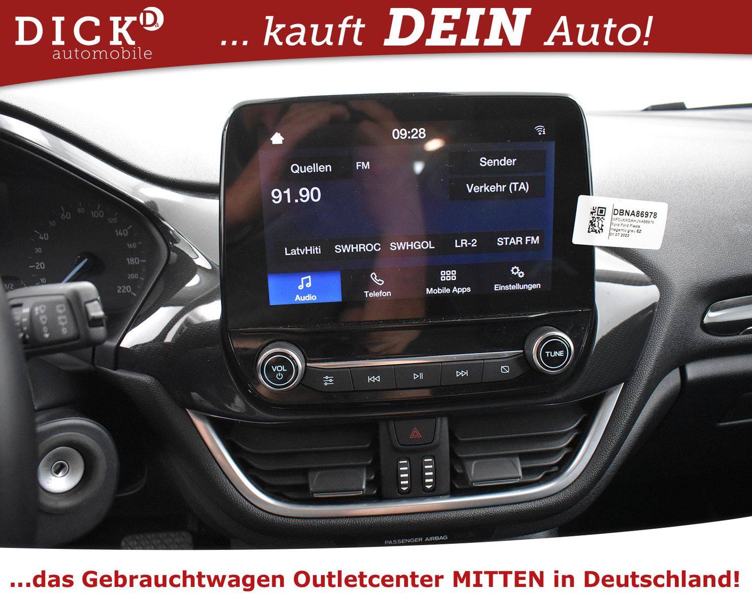 Fahrzeugabbildung Ford Fiesta 1.0 EB Aut Active LED+SHZ+PDC+MFL+TEM+DAB