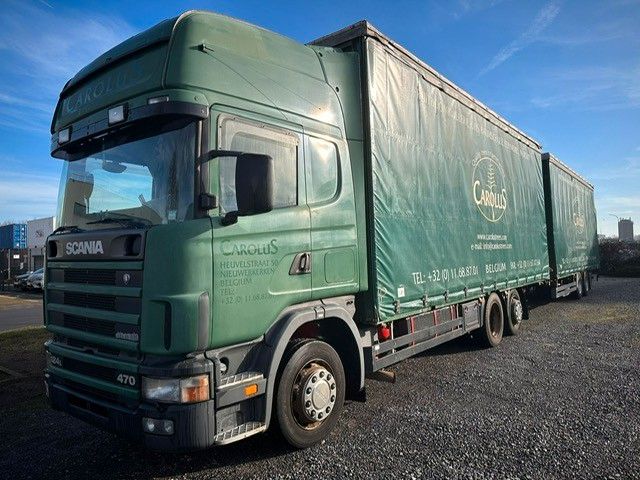 Scania 124L-470. 6x2. EU3 mit Schwarzmuller Anhänger.