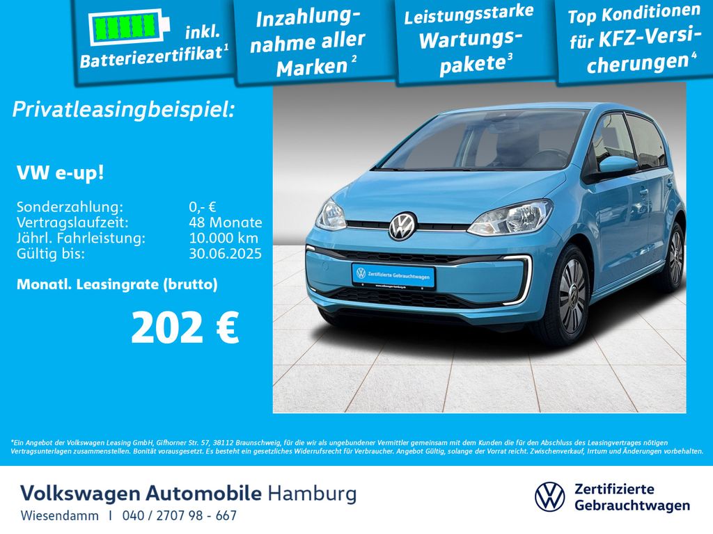 Volkswagen e-up! move up! DAB+ Kamera Sitzhzg