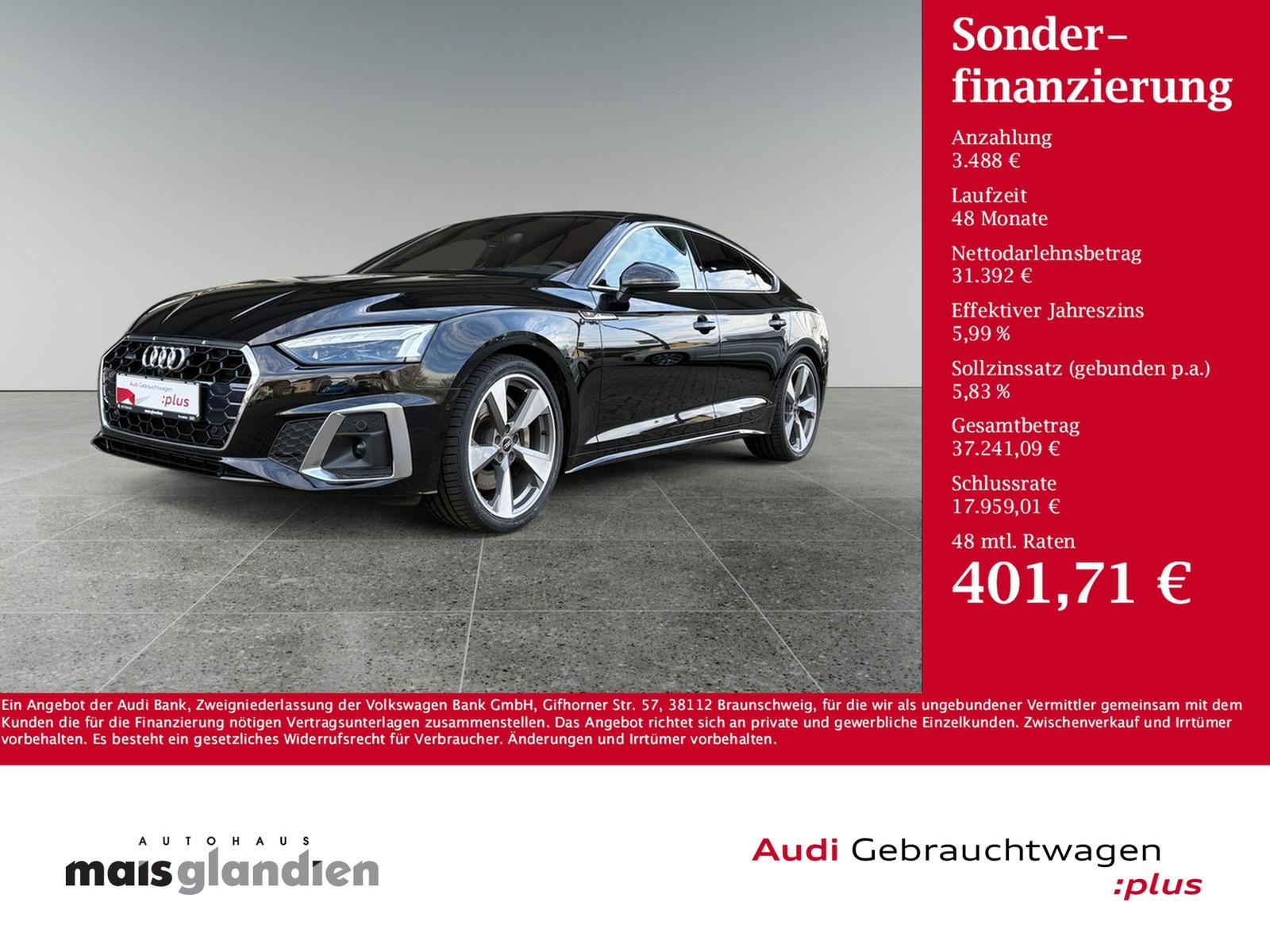 Audi A5 Sportback 50 TDI q.2x S line Pano Standhzg BO