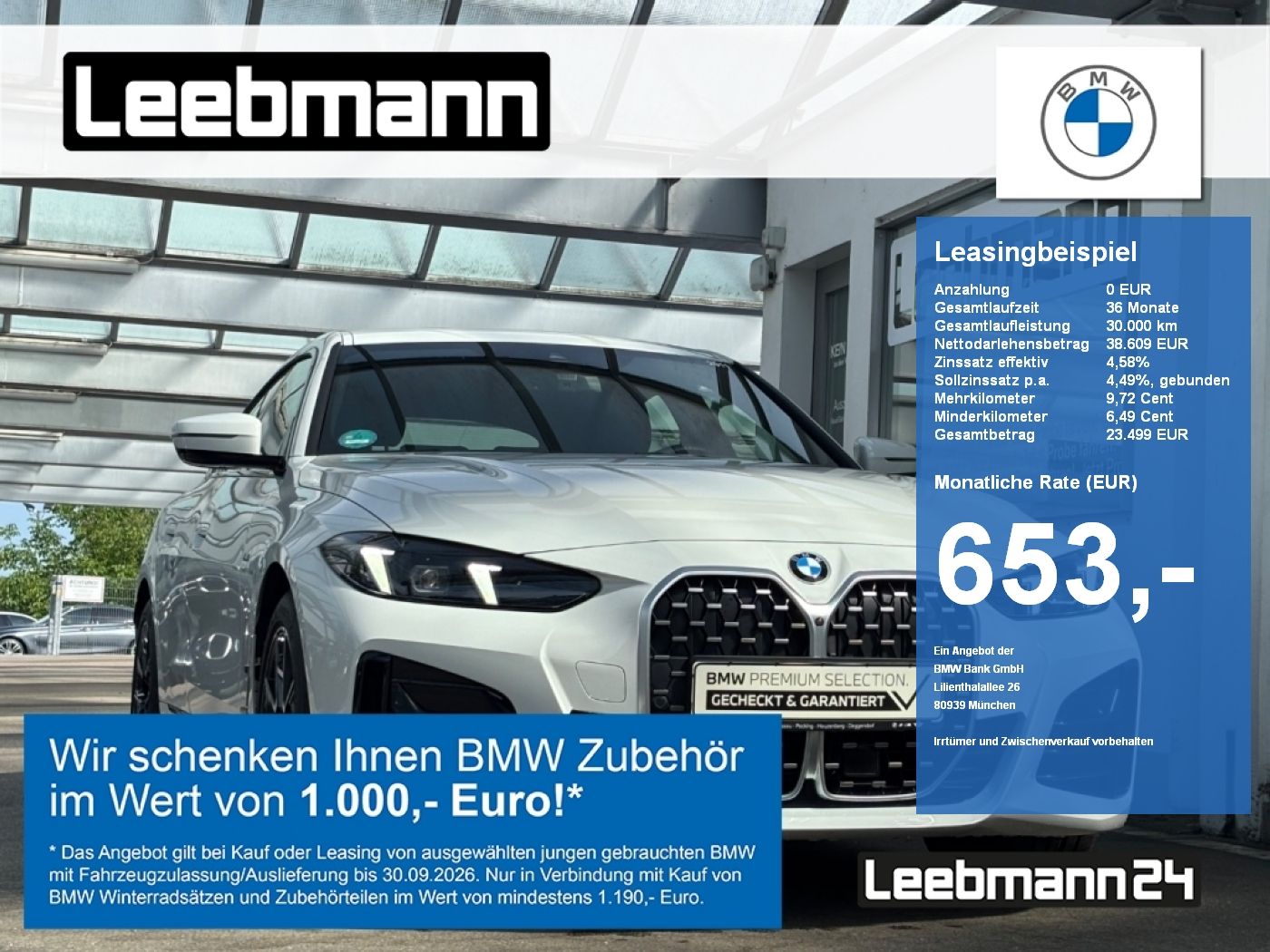 BMW 420d Gran Coupe M-Sport Finanzierung ab 2,49%