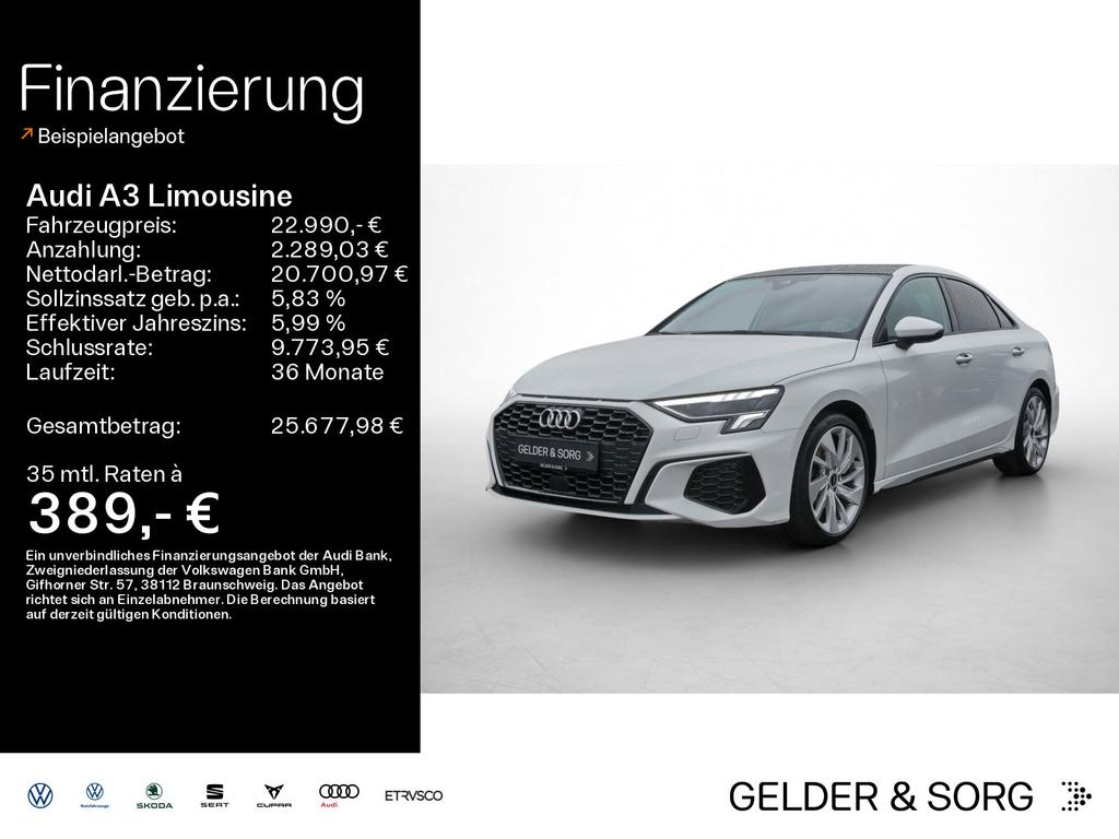 Audi A3 Limousine 35 TDI S line LEDRFKPanoramadach 2021