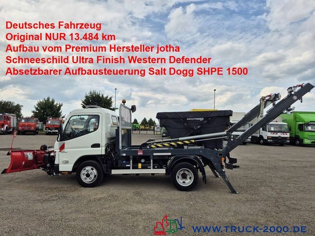 Mitsubishi Canter Fuso 6S15 Winter Schneeschild Salzstreuer