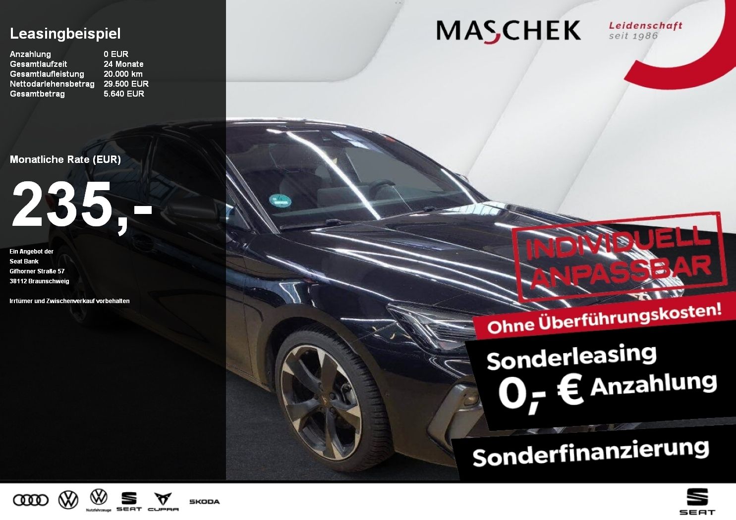 Cupra Leon 1.5 eTSI Sonderleasing! Navi RearView ACC