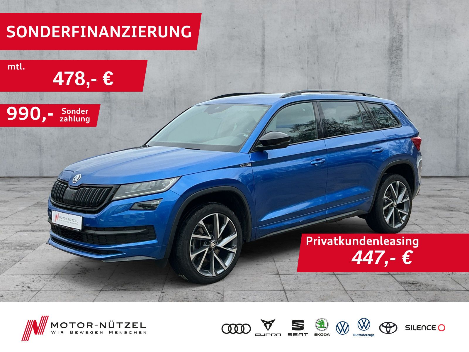 Skoda Kodiaq 2.0 TSI 4x4 DSG SPORTLINE NAVI+AHK+STDHZG