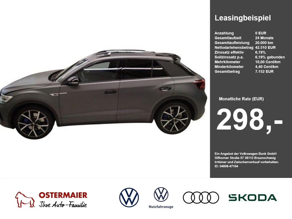 Abbildung Leasingangebot Volkswagen T-Roc R BLACK 2.0TSI 300PS NP.71T AKRAPOVIC.LEDE