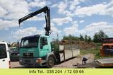 MAN 12.224 Lange Pritsche/Luft/AHK/Kran Hiab 085E -2 - MAN 224