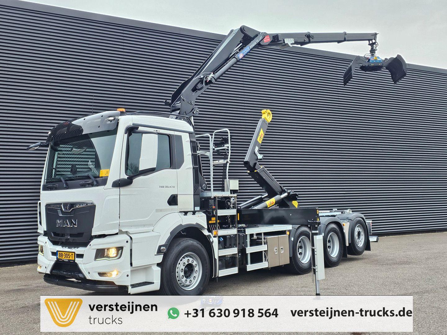 MAN TGS 35.470 8x4 / HMF 2243 Z KRAAN + HAAKARM