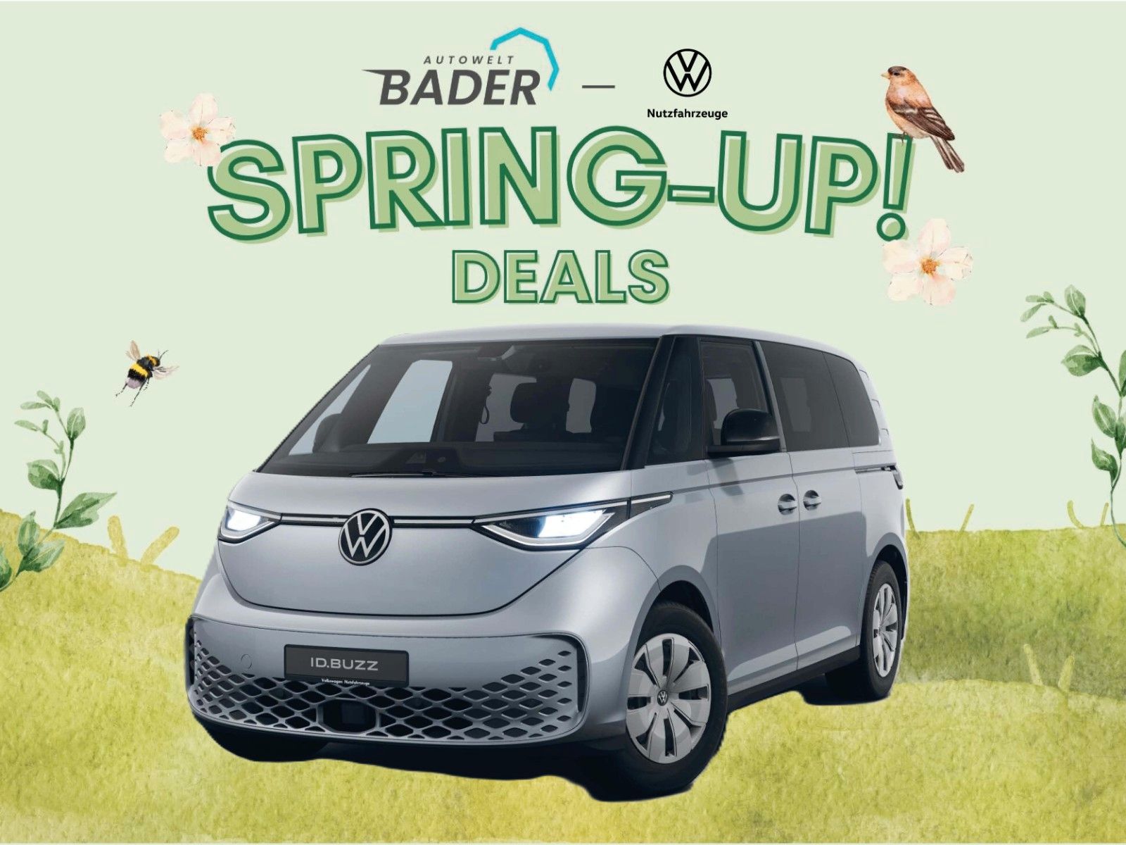 Volkswagen ID.Buzz Pure "Spring-Up" AUTOWELT-BADER!