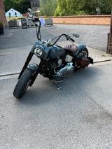 Harley-Davidson Fatboy  FLSTF Gunship Grey Custom Umbau 04/25 - CHOPPER UMBAU