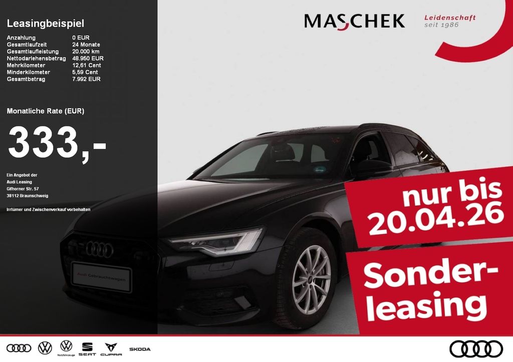 Audi A6 Avant advanced 45 TDI bis 20.04.! AHK Pano Bl