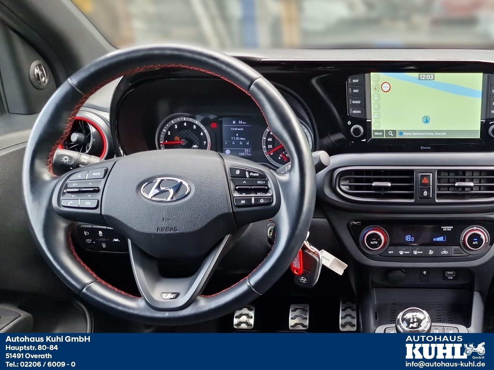 Hyundai i10 1.0 T-GDI N Line DL Navi+Cam+Klima+JBL Sound