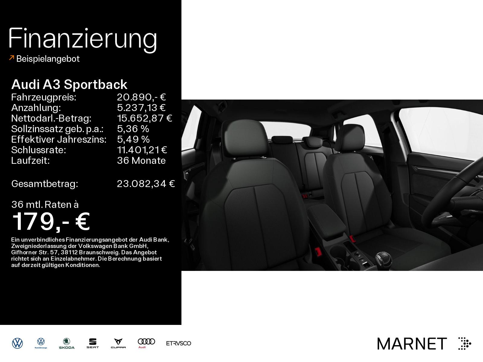 Audi A3 Sportback 30 TFSI*Navi*Alu*PDC*Virtual*Audi C