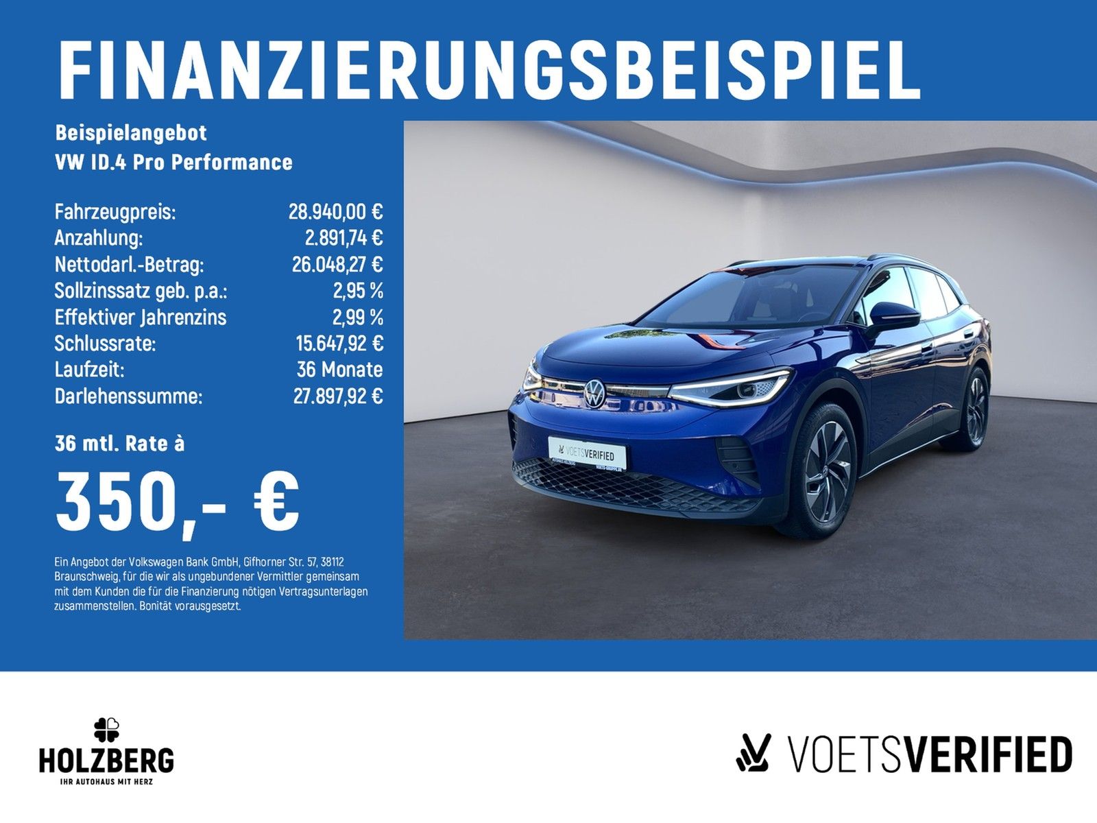Volkswagen ID.4 Pro Performance PANO+IQLight+RFK