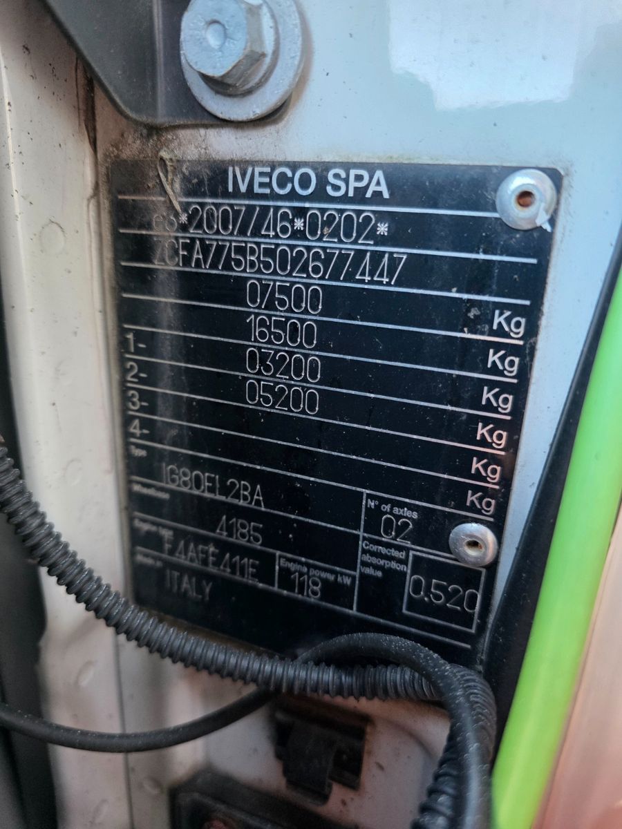 Fahrzeugabbildung Iveco Eurocargo ML75E16 Klima 3 Sitze