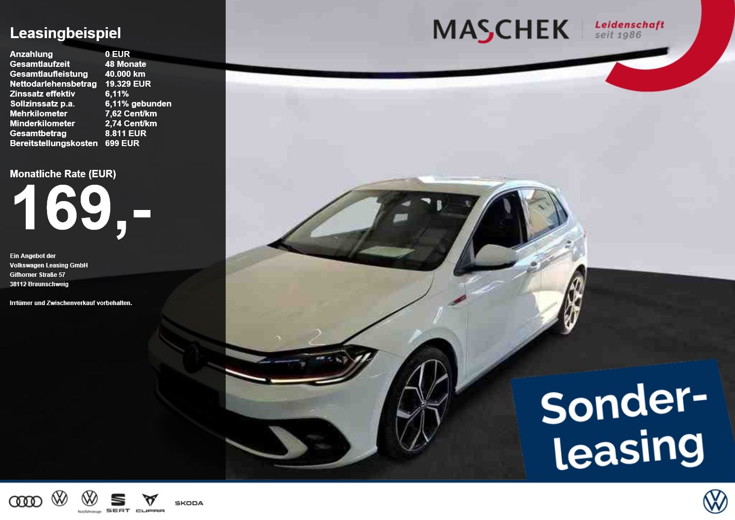 Volkswagen Polo GTI 2.0 TSI Navi LM18 Carplay LED Sitzh AUT