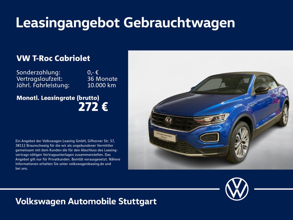 T-Roc Cabriolet Active 1.5 TSI DSG Standh. Navi