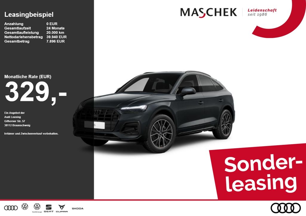 Audi Q5 Sportback *Sonderleasing* 40 TDI quat AHK Pan
