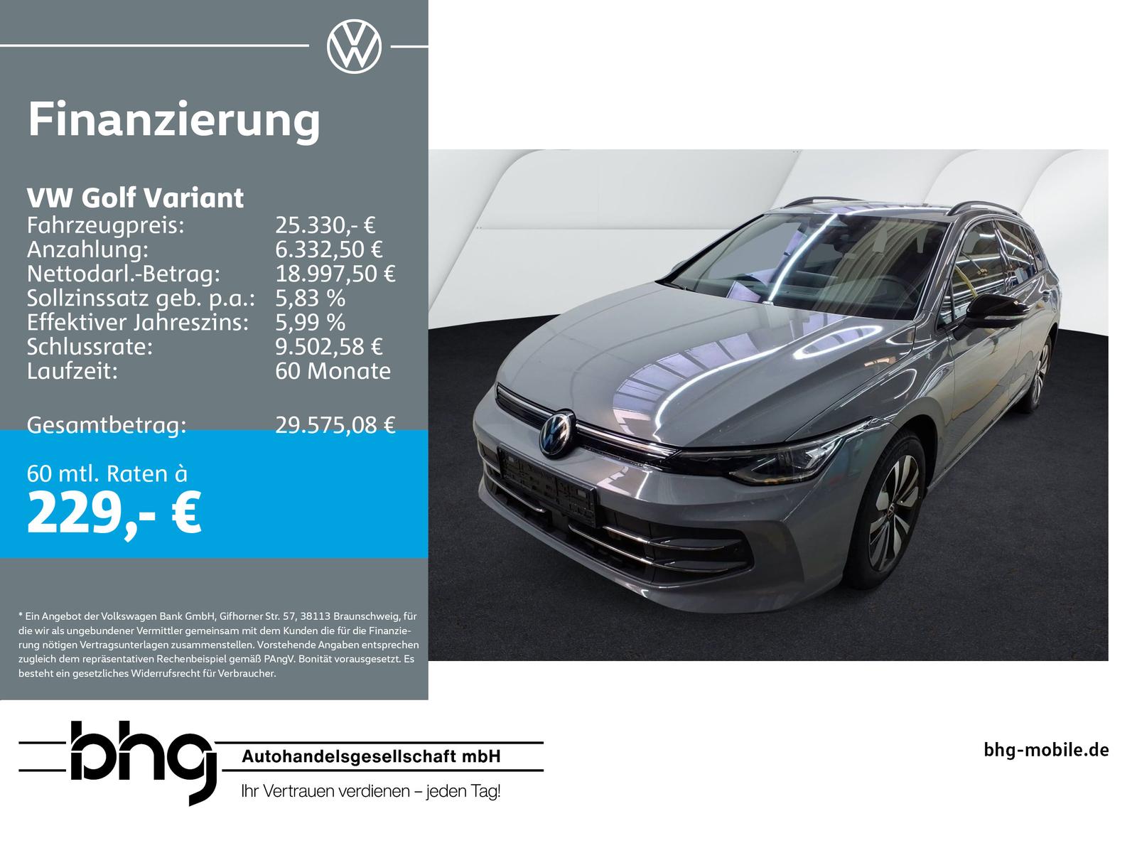Volkswagen Golf Variant Life 1,5 TSI OPF 6-G GOAL, AHK, App