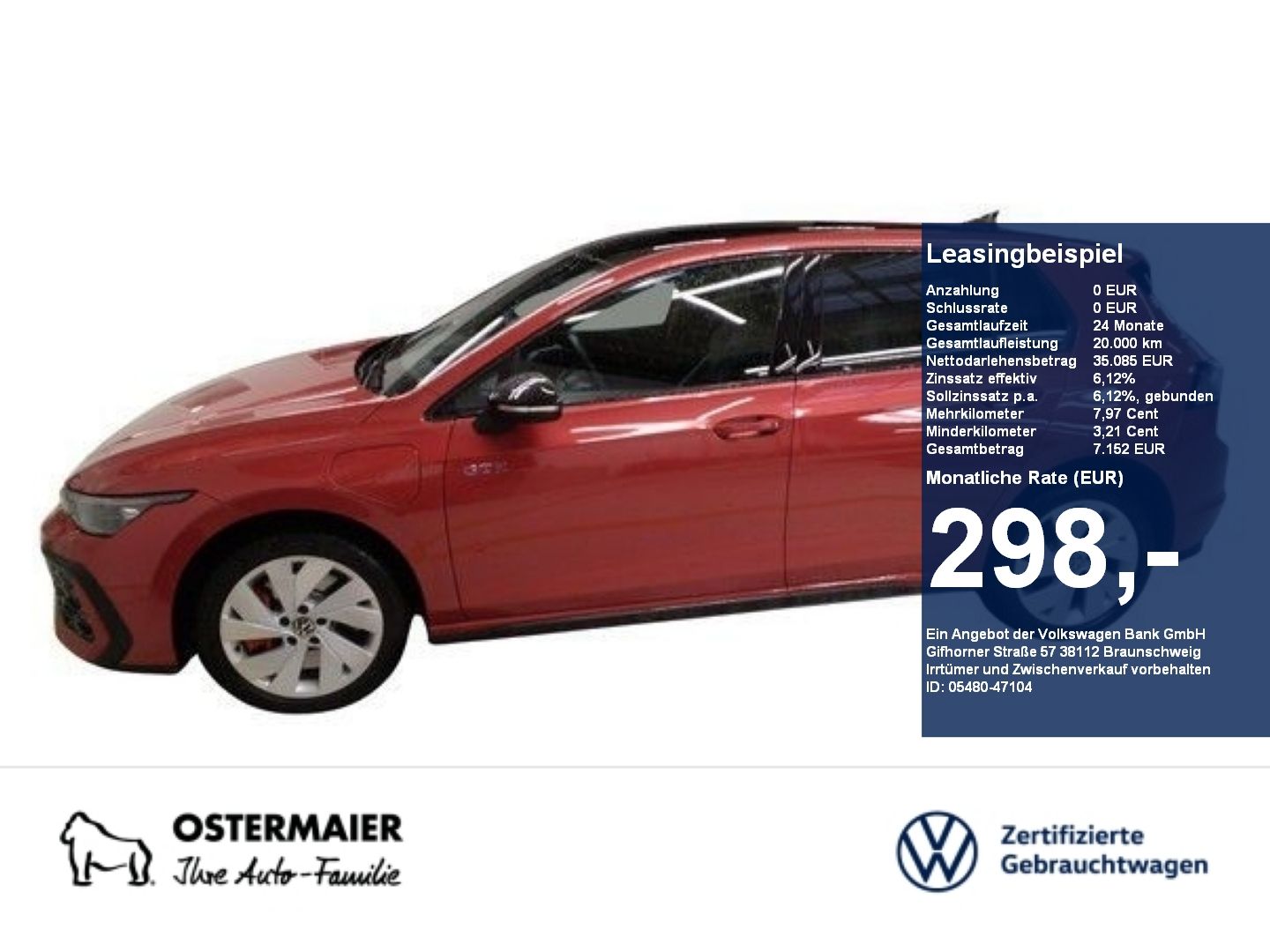 Volkswagen Golf VIII GTE BLACK STYLE 1.5eTSI 272PS DSG NP.6