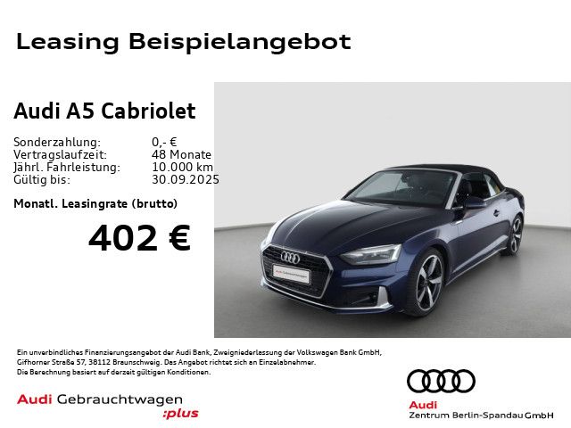 A5 Cabriolet 35 TFSI Adv. S tronic*NAV+*GRA*SHZ*