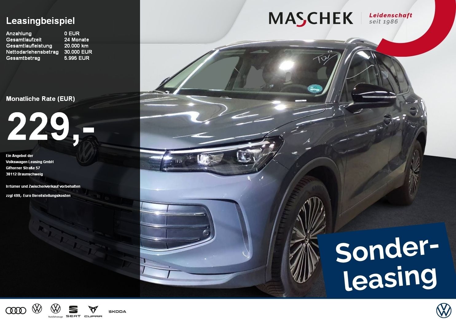 Volkswagen Tiguan Goal 1.5 eTSI Sonderleasing! AHK Navi AHK