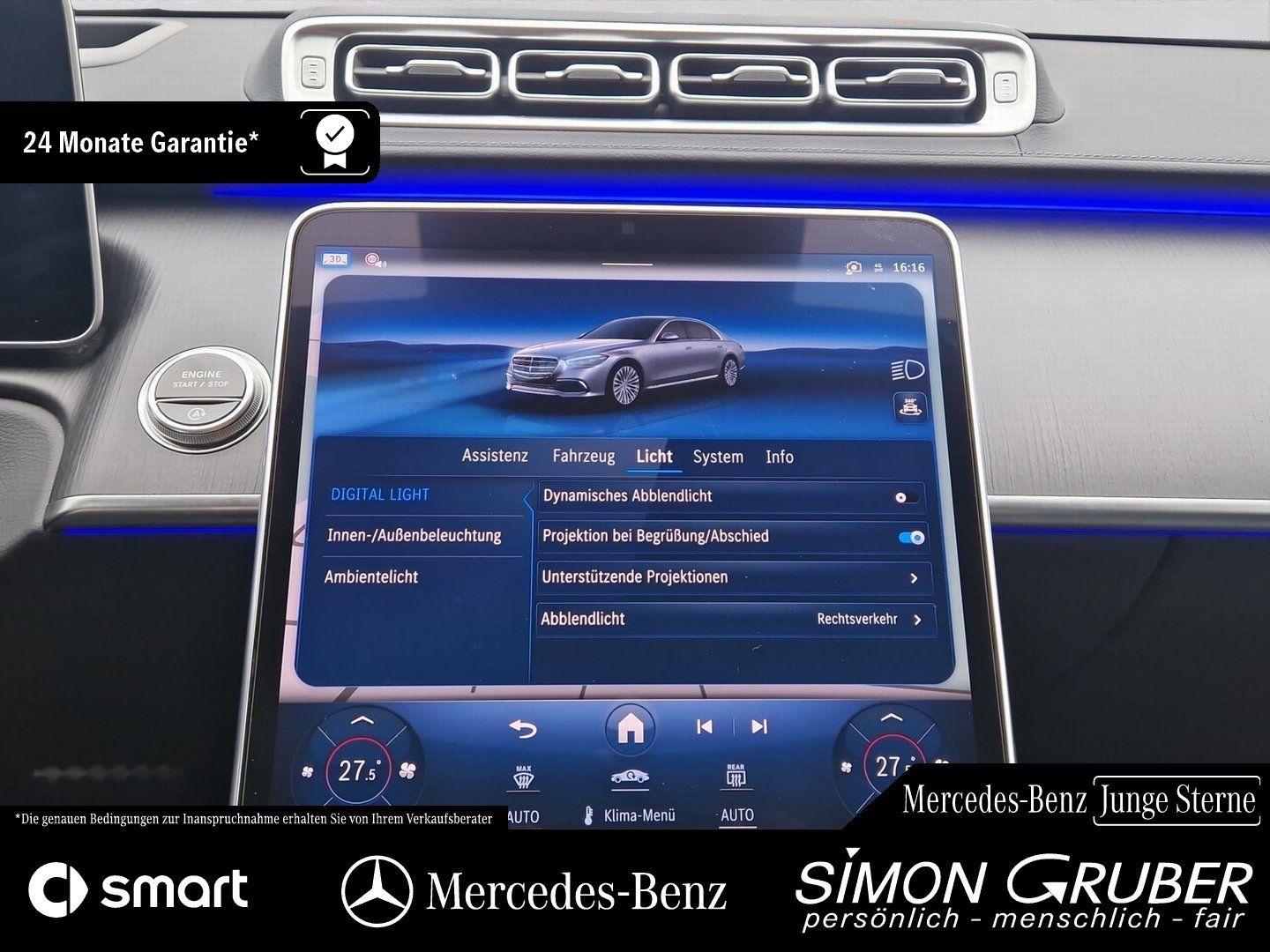 Fahrzeugabbildung Mercedes-Benz S 350 d 4MATIC AMG Pano HUD Burm Sitzklima