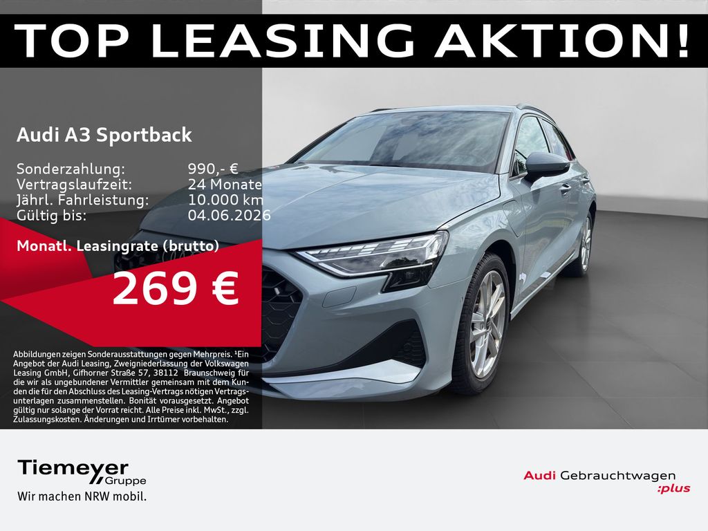 Audi A3 Sportback 40 TFSIe ADVANCED LM18 HuD AHK SONO