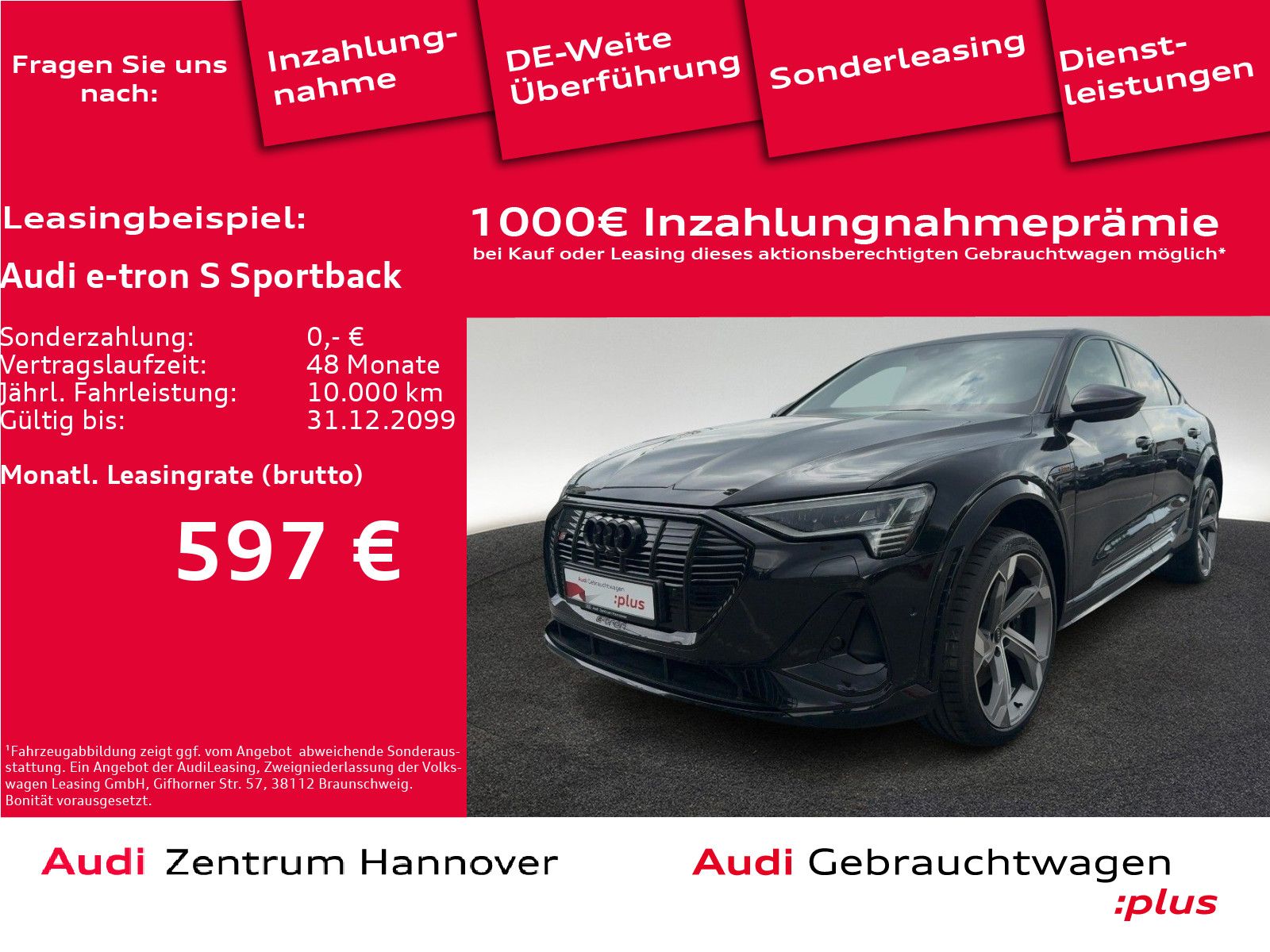 Audi e-tron S Sportback 370 kW Matrix AHK Luft B&O