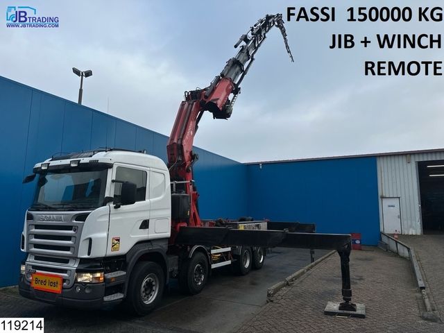 Scania R 420 8X2, EURO 3, Fassi, JIP, 150.000 KG