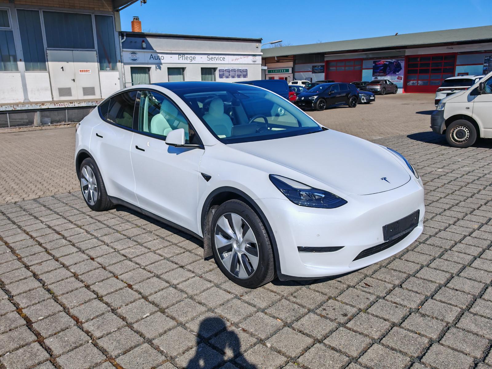 Tesla Model Y LongRange AWD / white leather