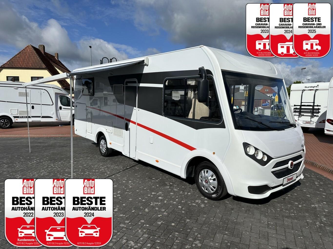 Sunlight I68 +5 Sitzer!+Markise+Kamera+Fahrradträger+