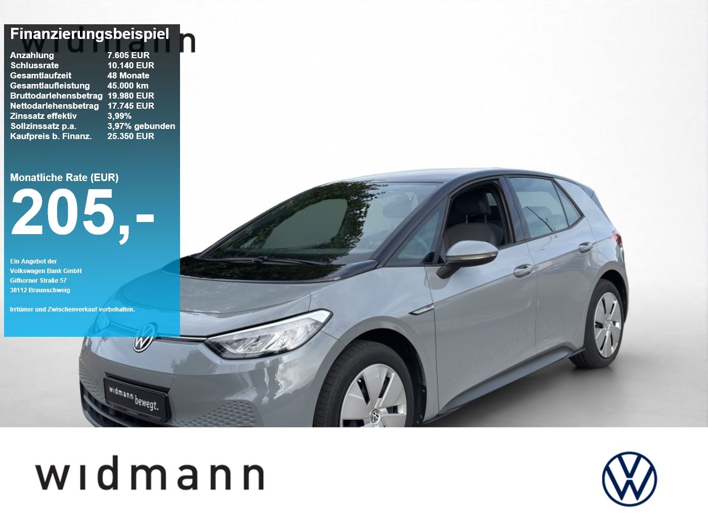 Volkswagen ID.3 Pro Performance 204 PS ACC NAVI