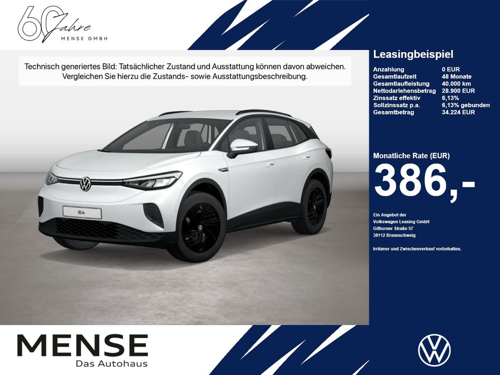 Abbildung Leasingangebot Volkswagen ID.4 Pro Performance Matrix CarPlay ACC LED Navi