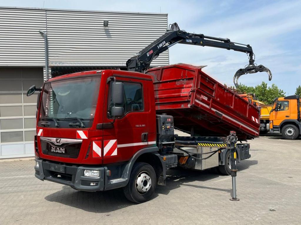 MAN TG-L 8.190.4x2 BL 2-Achs Kipper Kran Hiab 078+Gr