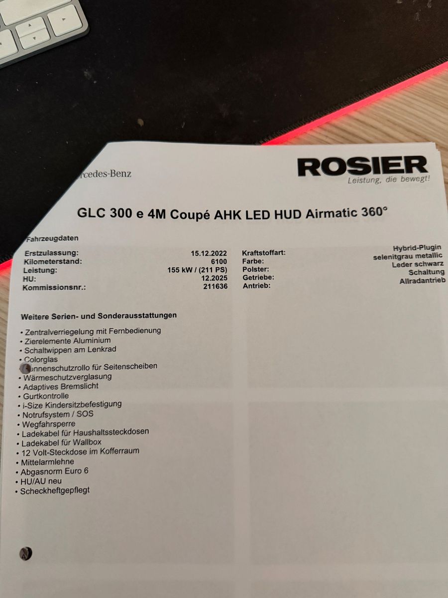 MERCEDES-BENZ GLC 300 e 4MATIC Autom. -