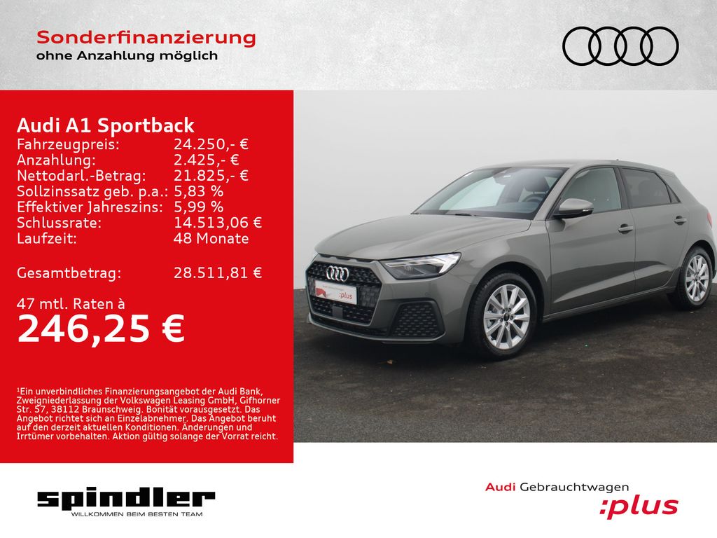 A1 Sportback 30TFSI S-tronic / Connect, LED, RFK