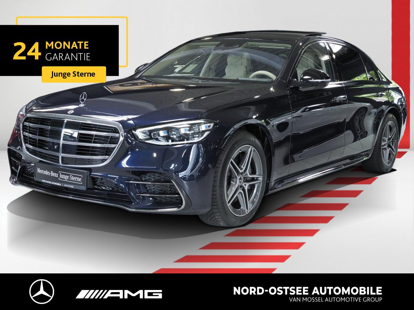 Mercedes-Benz S 400 d AMG 4M L PANORAMA KEYLESS NIGHT HUD PDC
