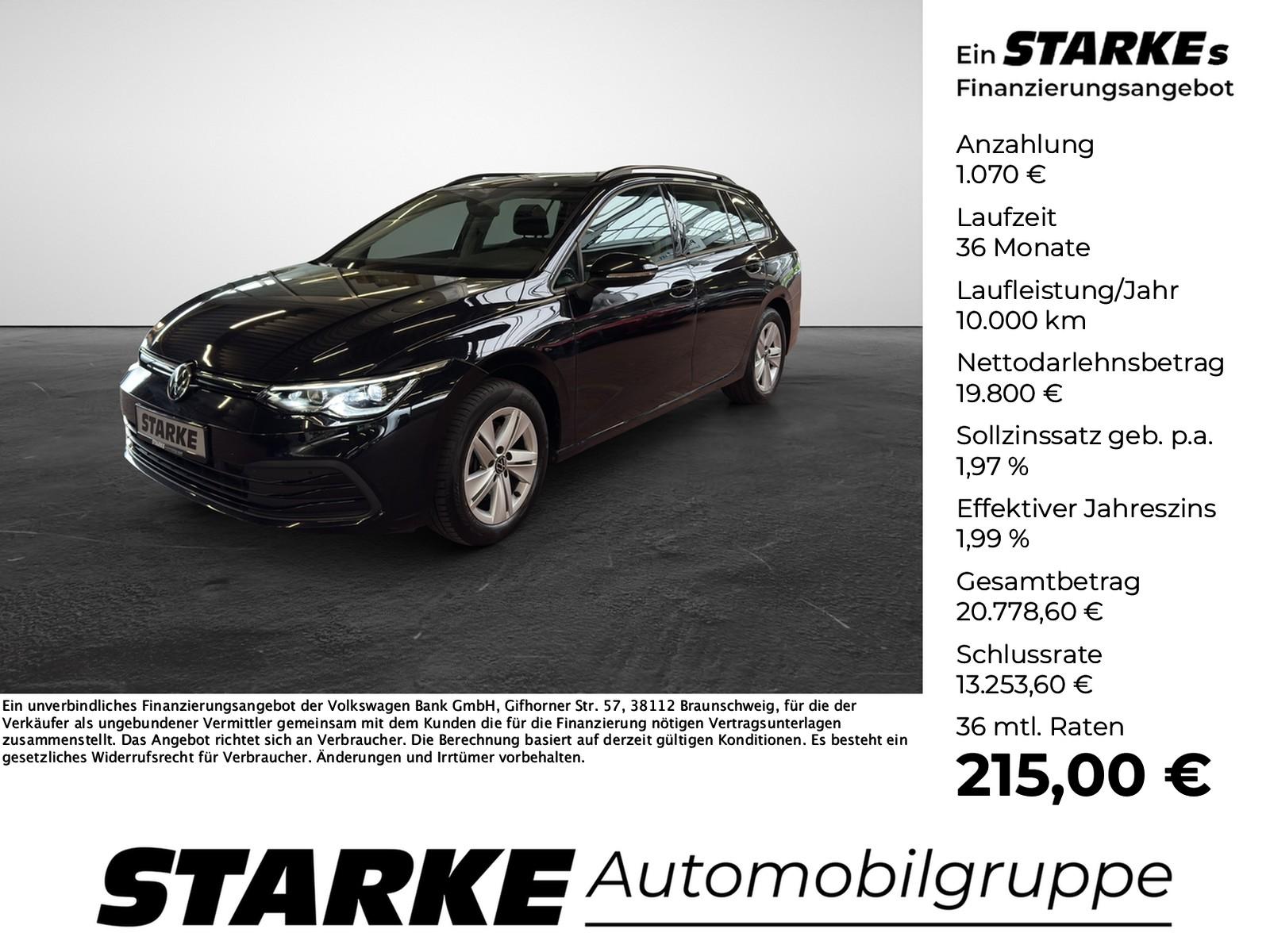 Volkswagen Golf Variant 2.0 TDI DSG Life AHK Navi LED Kame, миниатюра 18