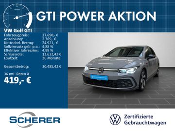 Volkswagen Leasingangebot: Volkswagen Golf GTI 2.0 TSI DSG MATRIX KAMERA ACC NAVI APP-