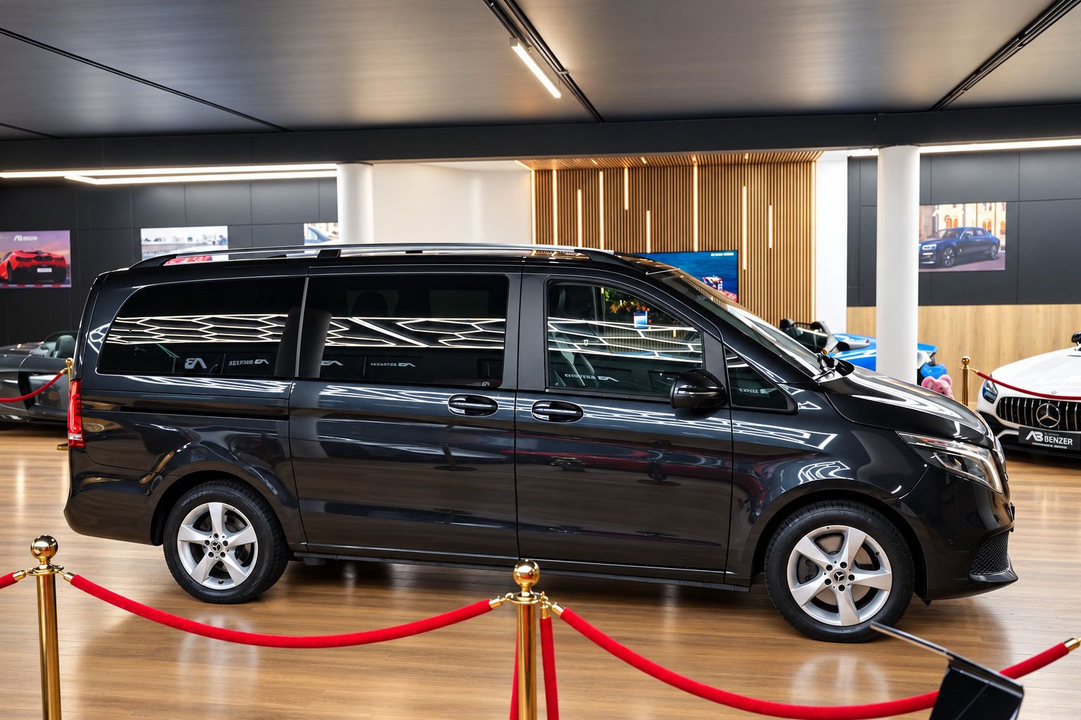 Fahrzeugabbildung Mercedes-Benz V 300d lang *Burmester*360°KAM*6-Sitz*SHZ*Navi