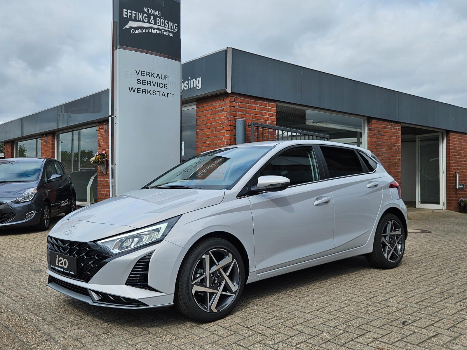 Hyundai i20 FL-DCT-Klima-NAVI-PDC-CAM-SHZG-LKAS-Temp.-BT