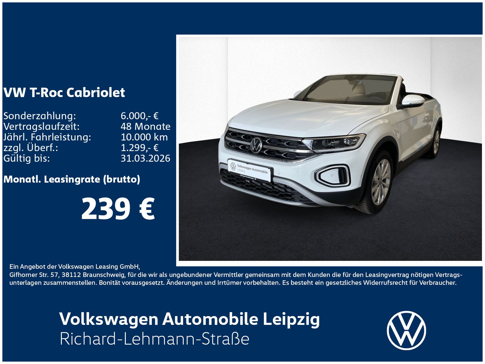 Volkswagen T-Roc Cabriolet Style 1.0 TSI 85 kW CLIMA*GJR