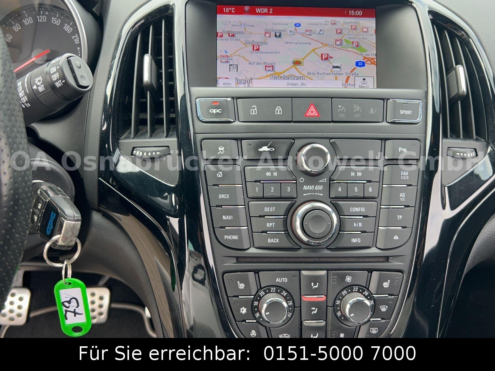 Opel Astra J GTC OPC 280PS SHZ Lenkradheiz.  Tempomat
