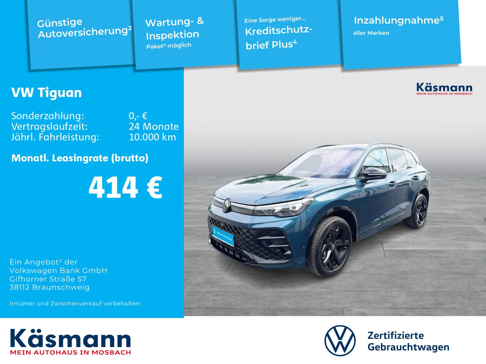 Volkswagen Tiguan R-Line 2.0TDI 4M AHK PANO STANDH BLACK foto 2