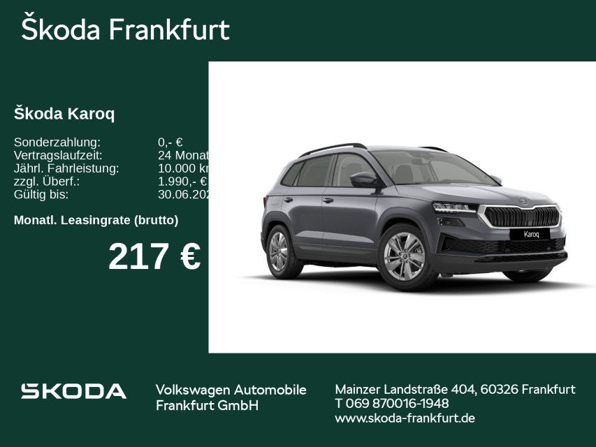 Skoda Karoq Selection 1,5 TSI DSG AHK/ Parken/ Winter