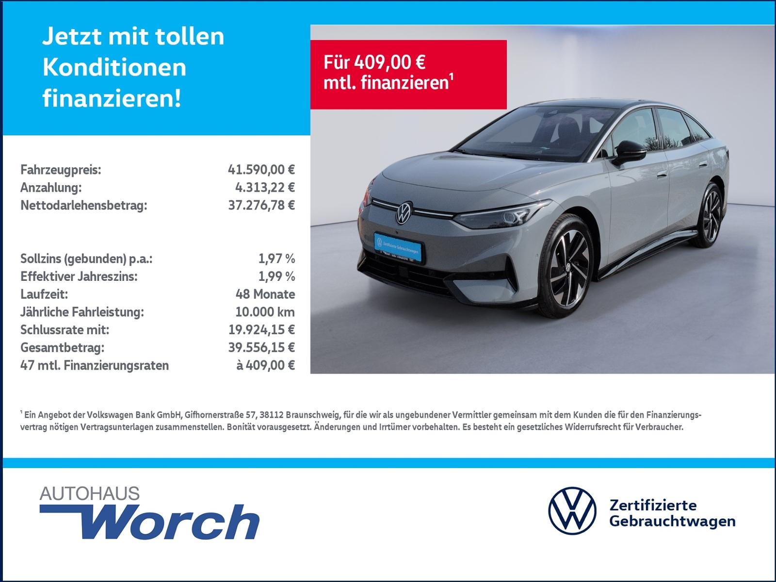 Volkswagen ID.7 Pro KAMERA+HEAD-UP+AHK+ACC+NAVI