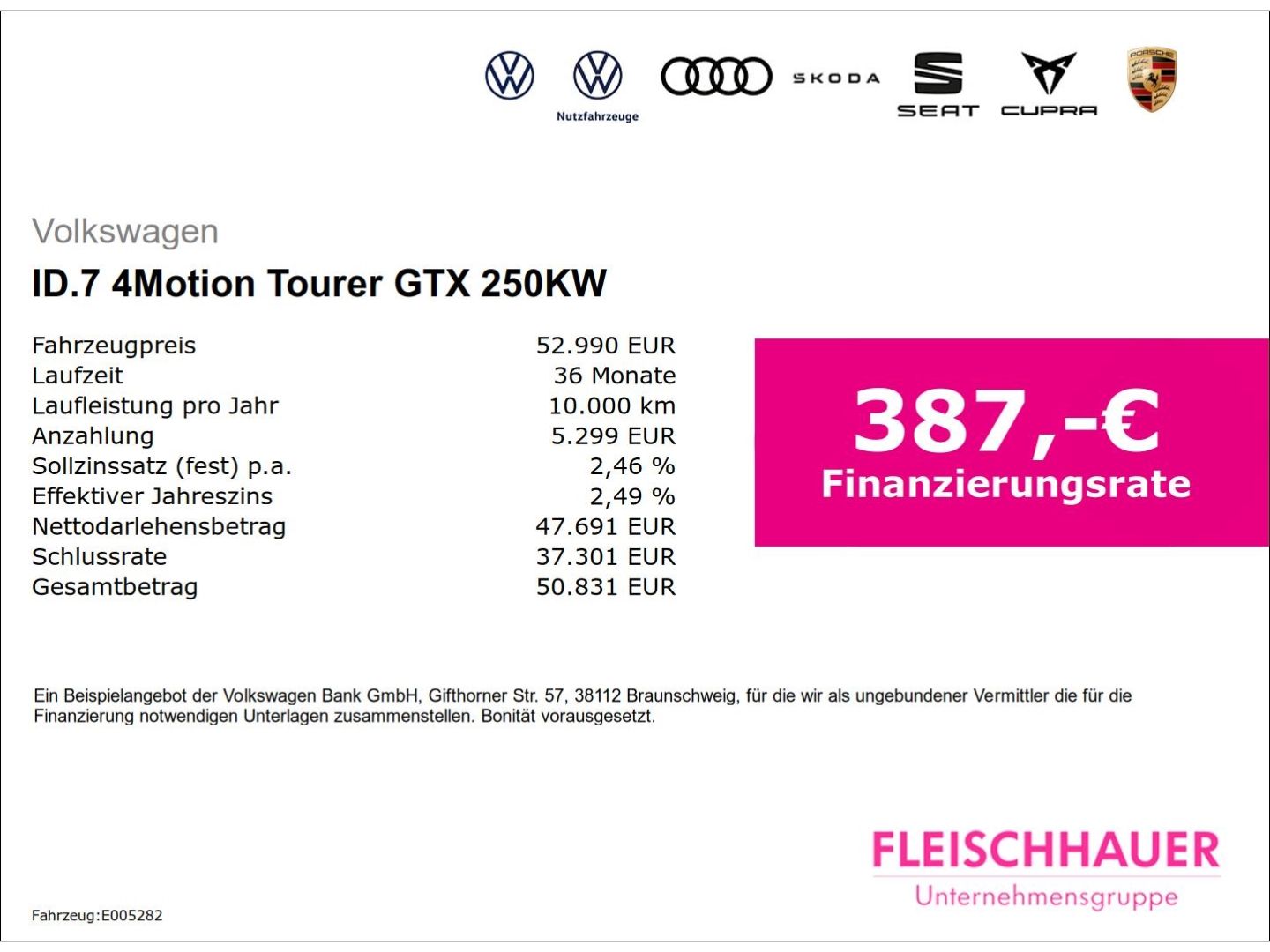 Volkswagen ID.7 4Motion Tourer GTX 250KW AHK HeadUp AreaVie foto 3