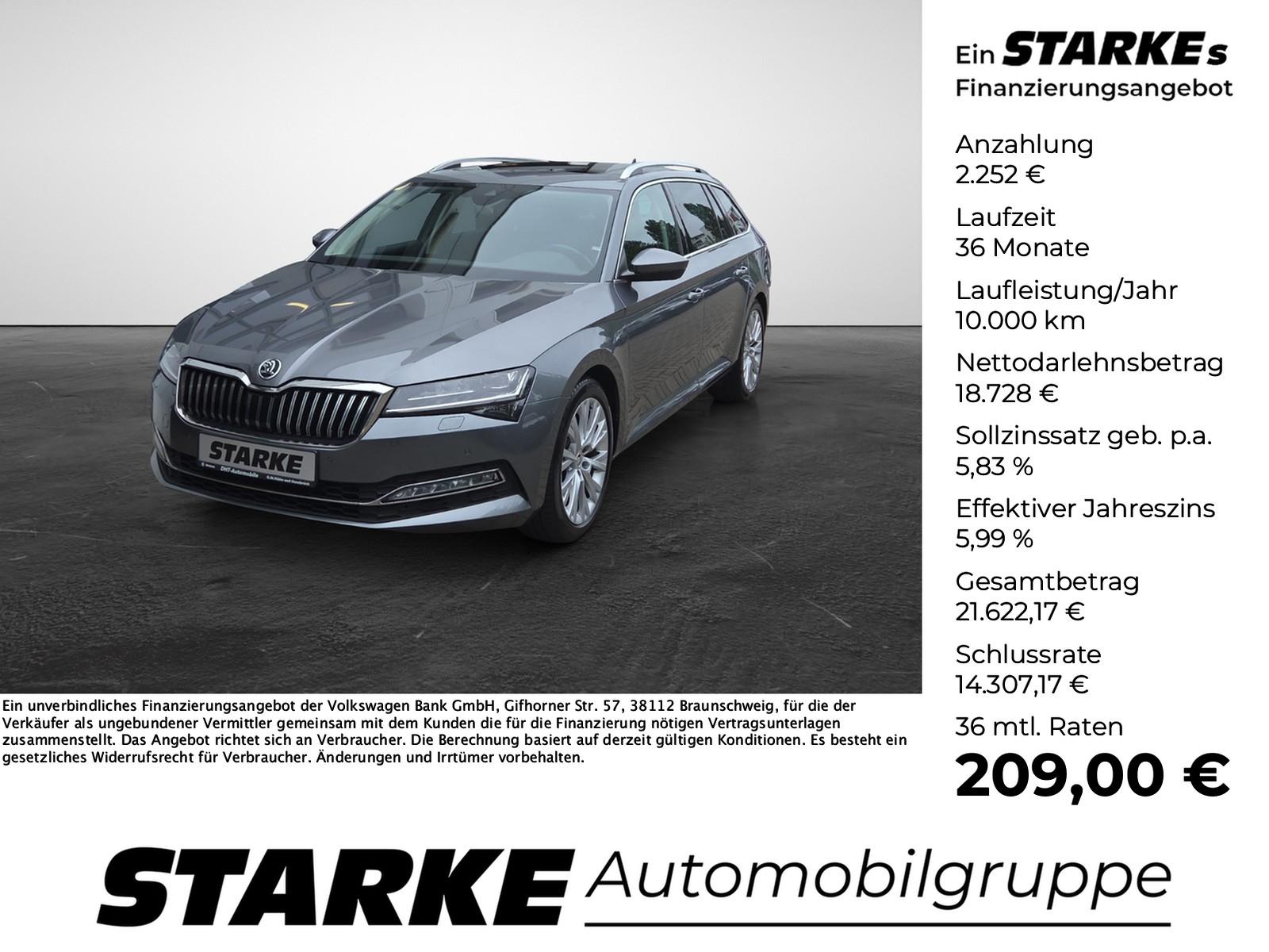 Skoda Superb Combi 2.0 TDI DSG Style  Panodach AHK Nav
