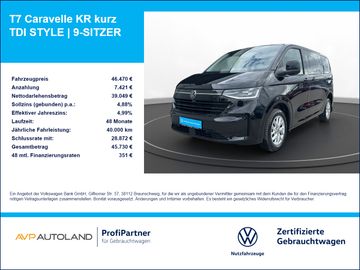 Volkswagen T7 Caravelle KR kurz TDI STYLE | 9-SITZER